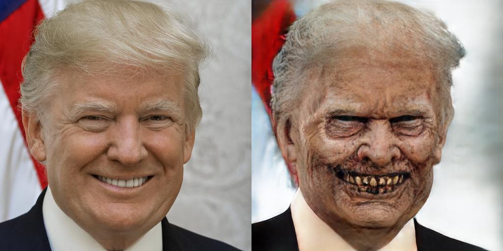Donald Trump as a Zombie